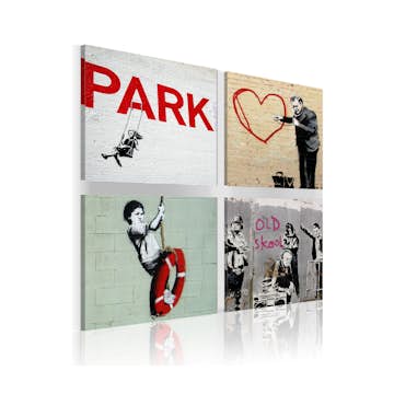 Tavla Arkiio Banksy Urban Inspiration