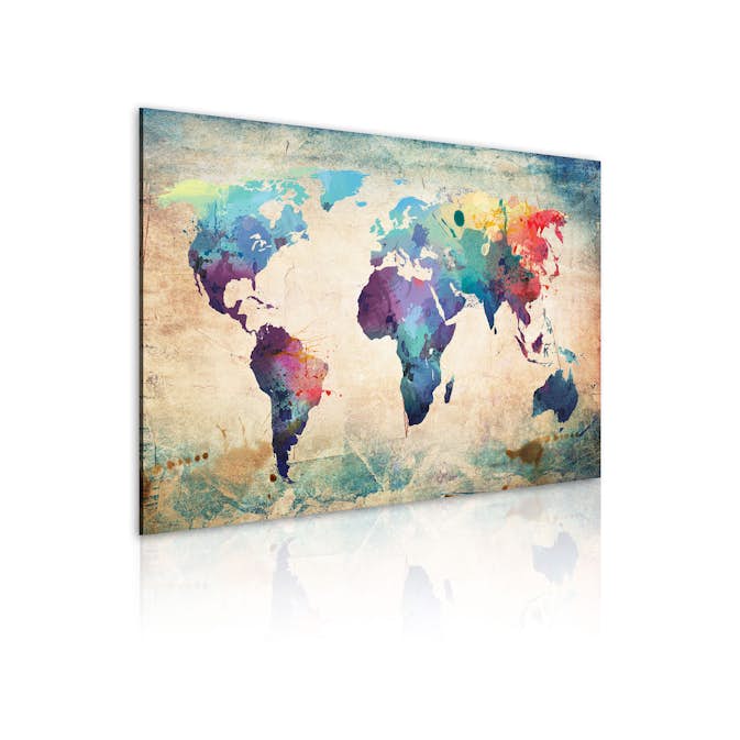 Tavla Arkiio Rainbow Färgade Karta