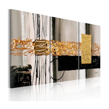 Handmålad Tavla Arkiio Förskjutning 120x60