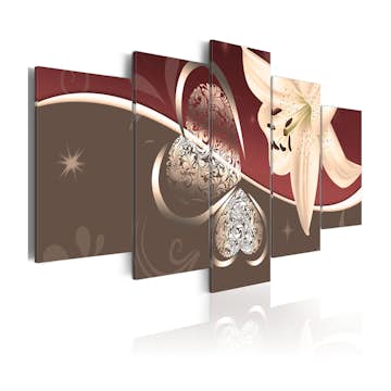 Tavla Arkiio Abstraction With Lily 5 delar