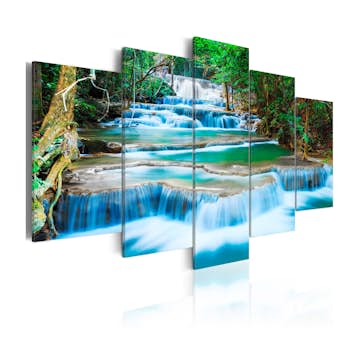 Tavla Arkiio Blue Waterfall In Kanchanaburi Thailand