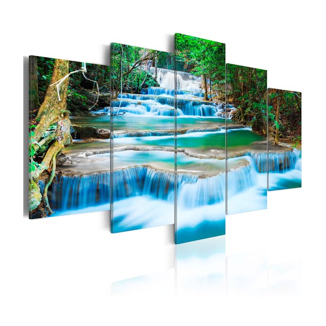 Tavla Arkiio Blue Waterfall In Kanchanaburi Thailand