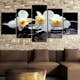 Tavla Arkiio Orchids With Orange Accent