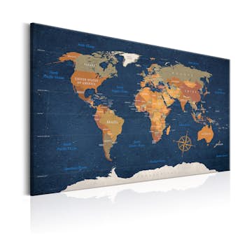 Tavla Arkiio World Map Ink Oceans