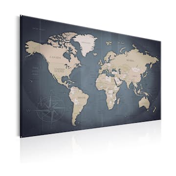 Tavla Arkiio World Map Shades Of Grey