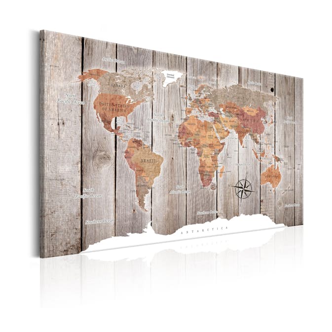 Tavla Arkiio World Map Wooden Stories
