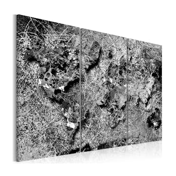 Tavla Arkiio World Map Grey Thread