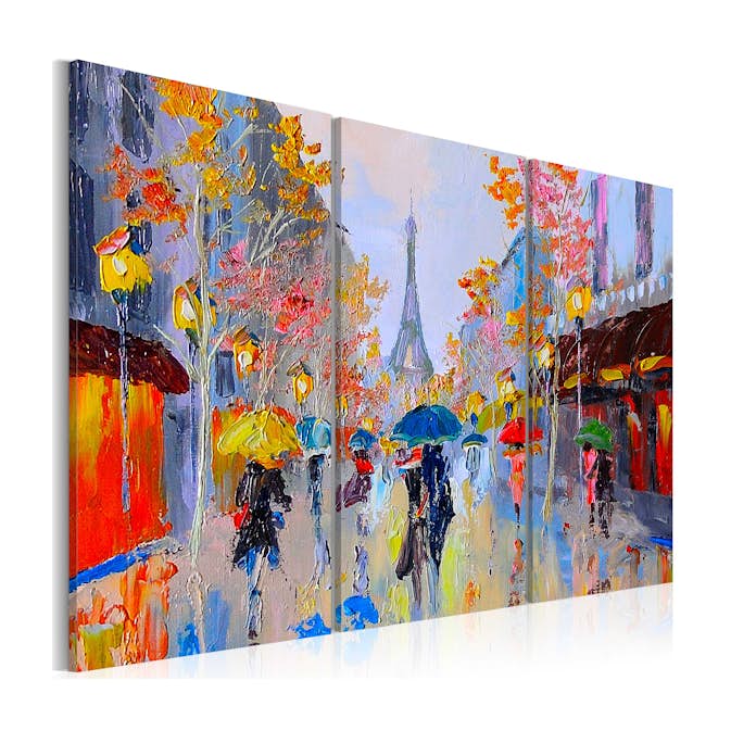 Handmålad Tavla Arkiio Rainy Paris