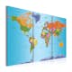 Tavla Arkiio World Map Colourful Note