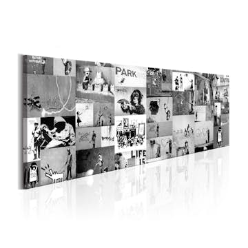 Tavla Arkiio Banksy Graffiti Collage II