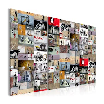 Tavla Arkiio Art Of Collage Banksy III
