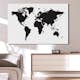 Tavla Arkiio World Map Black & White Elegance