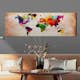 Tavla Arkiio World Map Colourful Ramble
