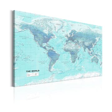 Tavla Arkiio World Map Sky Blue World