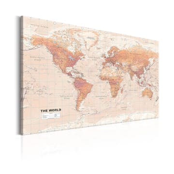 Tavla Arkiio World Map Orange World