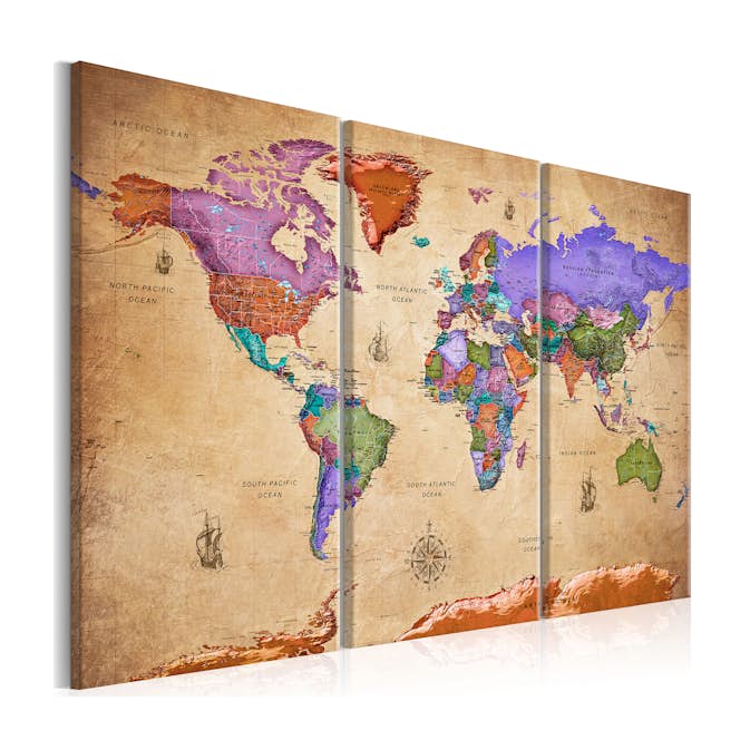 Tavla Arkiio Colourful Travels 3 delar