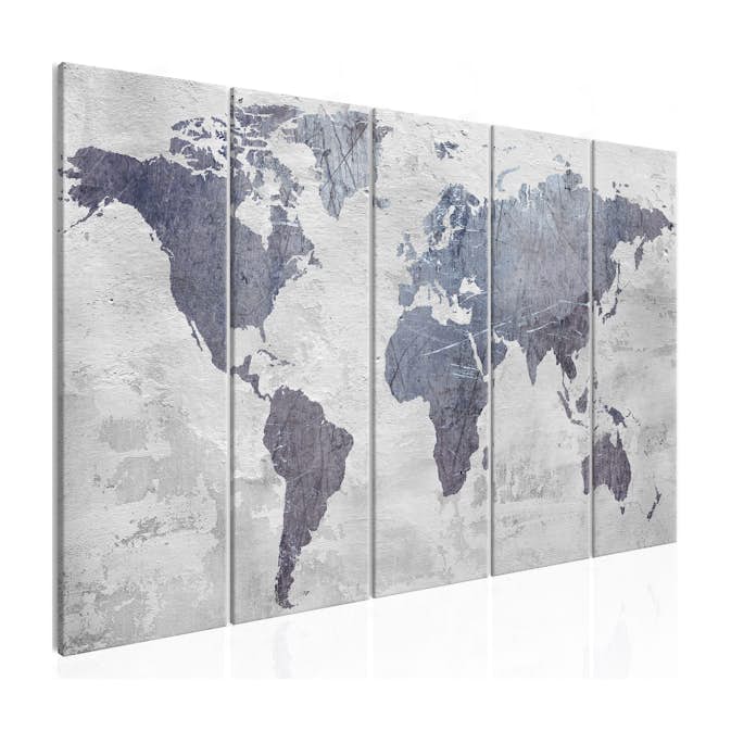 Tavla Arkiio Concrete World Map 5 delar