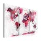 Tavla Arkiio World Map Red Watercolors 3 delar