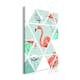 Tavla Arkiio Geometric Flamingos