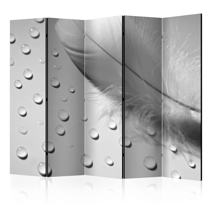 Rumsavdelare Skärmvägg Arkiio White Feather II Grå/Vit 225x172 cm