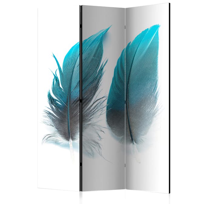Rumsavdelare Skärmvägg Arkiio Blue Feathers 135x172 cm