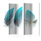 Rumsavdelare Skärmvägg Arkiio Blue Feathers II 225x172 cm