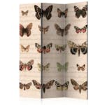 Rumsavdelare Skärmvägg Arkiio Retro Style: Butterflies 135x172 cm