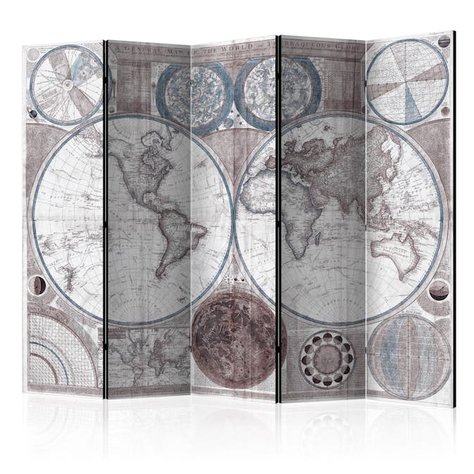 Rumsavdelare Skärmvägg Arkiio Terraqueous Globe 225x172 cm