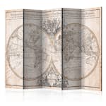 Rumsavdelare Skärmvägg Arkiio Mappe-Monde Geo-Hydrographique 225x172 cm