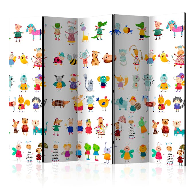 Rumsavdelare Skärmvägg Arkiio Cartoon Pets II 225x172 cm