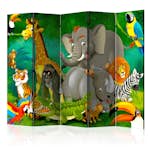 Rumsavdelare Skärmvägg Arkiio Colourful Safari II 225x172 cm