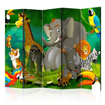 Rumsavdelare Skärmvägg Arkiio Colourful Safari II 225x172 cm