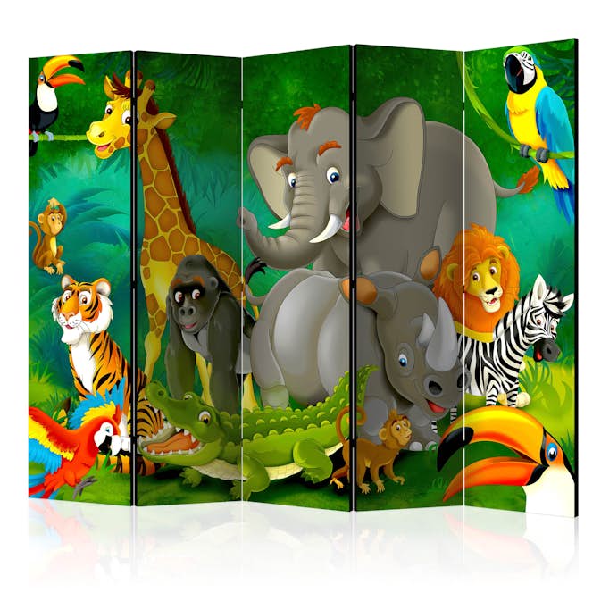 Rumsavdelare Skärmvägg Arkiio Colourful Safari II 225x172 cm