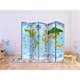 Rumsavdelare Skärmvägg Arkiio World Map for Kids II 225x172 cm