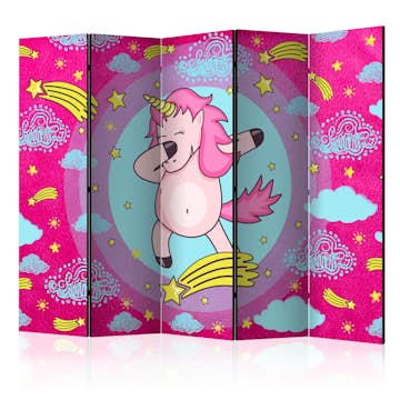 Rumsavdelare Skärmvägg Arkiio Dancing Unicorn II 225x172 cm