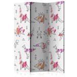 Rumsavdelare Skärmvägg Arkiio Origami Dinosaurs 135x172 cm