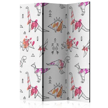 Rumsavdelare Skärmvägg Arkiio Origami Dinosaurs 135x172 cm