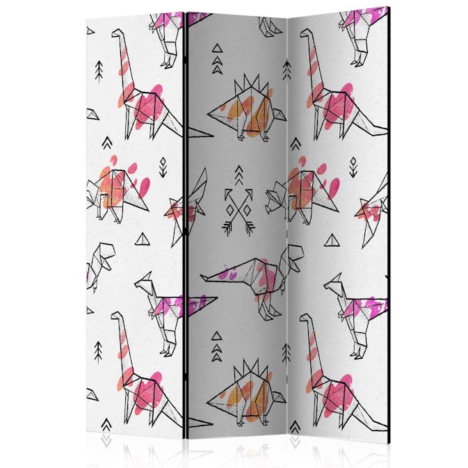 Rumsavdelare Skärmvägg Arkiio Origami Dinosaurs 135x172 cm