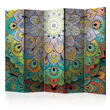 Rumsavdelare Skärmvägg Arkiio Colourful Stained Glass II 225x172 cm