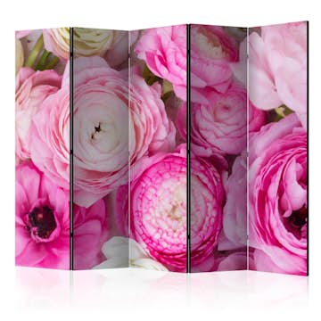 Rumsavdelare Skärmvägg Arkiio Ranunculus Flowers II 225x172 cm
