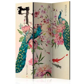 Rumsavdelare Skärmvägg Arkiio Peacock Love 135x172 cm