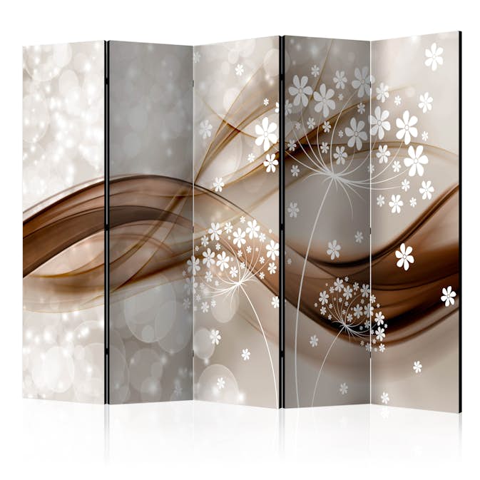 Rumsavdelare Skärmvägg Arkiio Spring Stories II Brun/Grå/Vit 225x172 cm