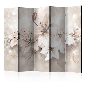 Rumsavdelare Skärmvägg Arkiio Diamond Lilies II 225x172 cm
