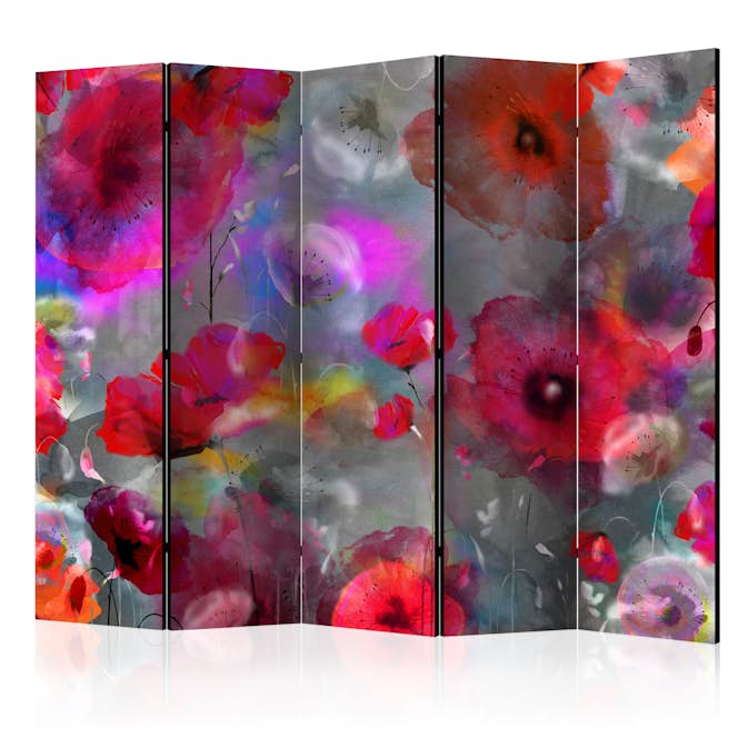 Rumsavdelare Skärmvägg Arkiio Painted Poppies II 225x172 cm