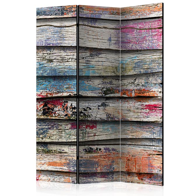 Rumsavdelare Skärmvägg Arkiio Colourful Wood 135x172 cm