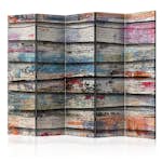 Rumsavdelare Skärmvägg Arkiio Colourful Wood II 225x172 cm