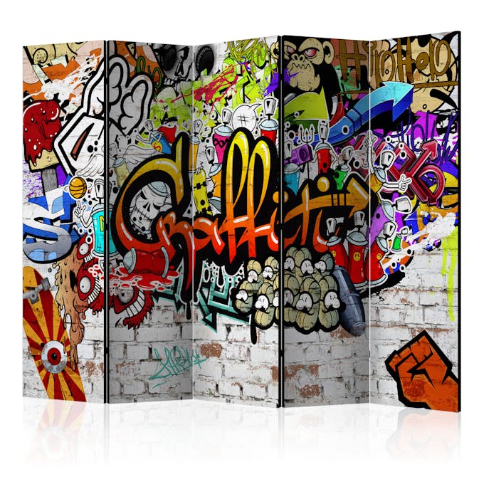 Rumsavdelare Skärmvägg Arkiio Colourful Style 225x172 cm