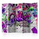 Rumsavdelare Skärmvägg Arkiio Purple Graffiti 225x172 cm