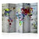 Rumsavdelare Skärmvägg Arkiio Graffiti World 225x172 cm