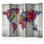 Rumsavdelare Skärmvägg Arkiio Concrete World 225x172 cm